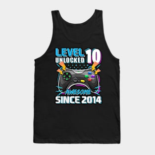 10th Birthday Gamer 10 Year Old Bday Boy Ten Son Tank Top